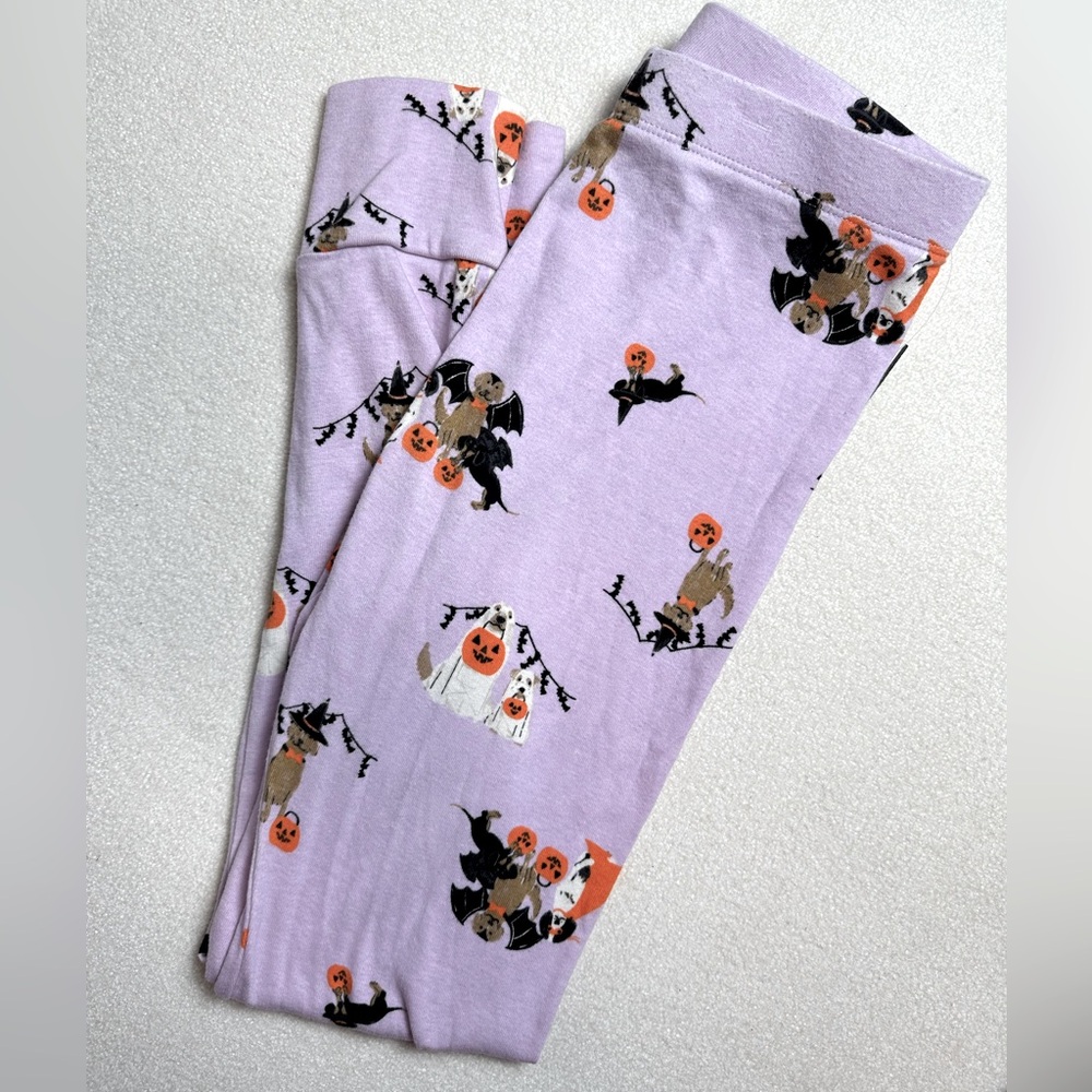 GAP Kids PJ | 100% Organic Halloween Pajama Set Lavender Pumpkin Size 12 - Picture 3 of 6